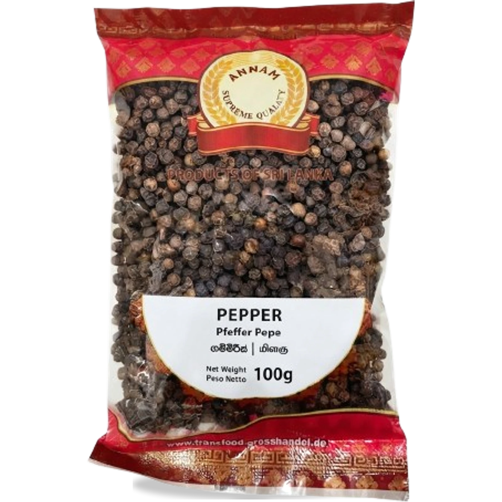 Annam Black Pepper Whole