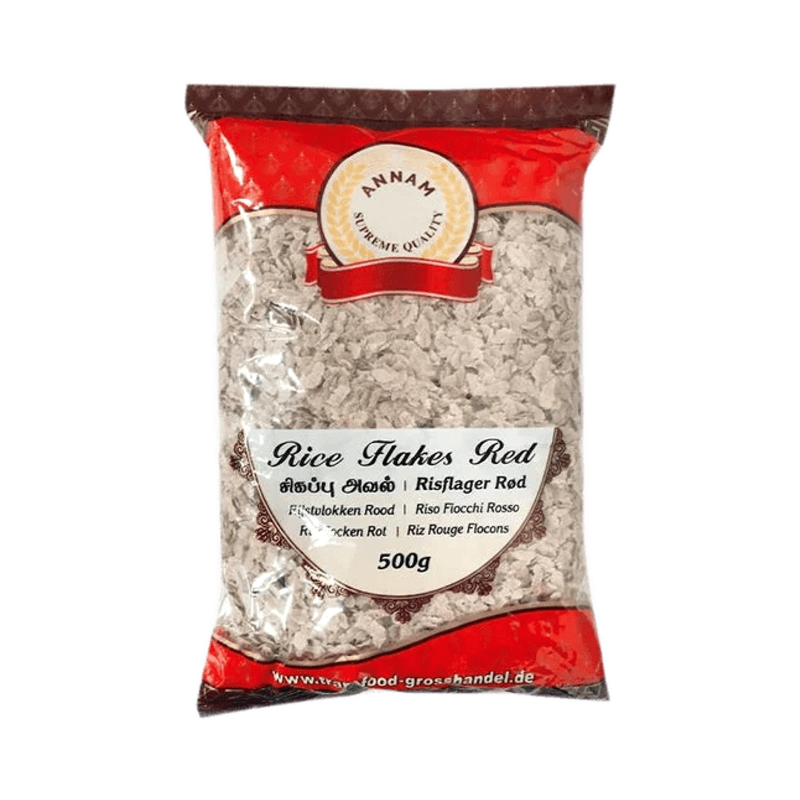 Annam Rice Flakes Red Medium 500g